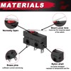 MKBKLLJY 12 pcs Mini Micro Limit Switch AC 5A 125V
