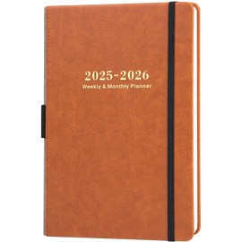 2025-2026 Planner - Planner 2025-2026 Weekly and Monthly with Stickers, JUL. 2025 - JUN. 2026, 5.75" X 8.25", 2025-2026 Calendar Planner Premium Paper, Pen Holder, Inner Pocket and 44 Notes Pages