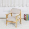AFBKSS&BB Kids Sofa Chair，Wood-Frame Children Couch Chair, Kids Detachable Armchair,