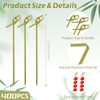 400 PCS Cocktail Picks, 4.9 Inch Toothpicks for Appetizers Bamboo