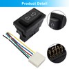 Coufce 2Pcs 5 Pin Car Window Switch, 12V 20A Double