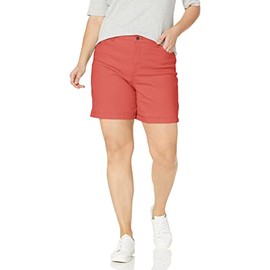 Gloria Vanderbilt Women's Amanda Basic Jean Short, Persimmon, 10