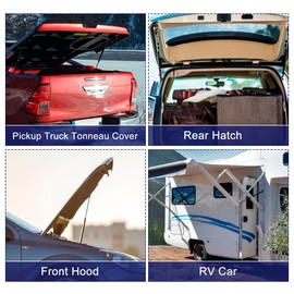 X AUTOHAUX 1 Set 22inch 179lbs/800N Black Lift Supports Struts Shocks Gas Spring with Ball Stud Mounting Bracket Universal for RV Car Truck Boat