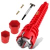 JOYVOX 1 Set Basin Wrench, 8-in-1 Tap Spanner & Faucet
