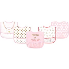 Little Treasure Unisex Baby Waterproof PEVA Bibs, Sparkling, One Size