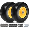 11x4.00-5" Lawn Mower Tire Flat Free Smooth Tires with 3/4"