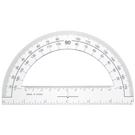 Sparco Plastic Protractor, 6-Inch Long, Clear (SPR01490)