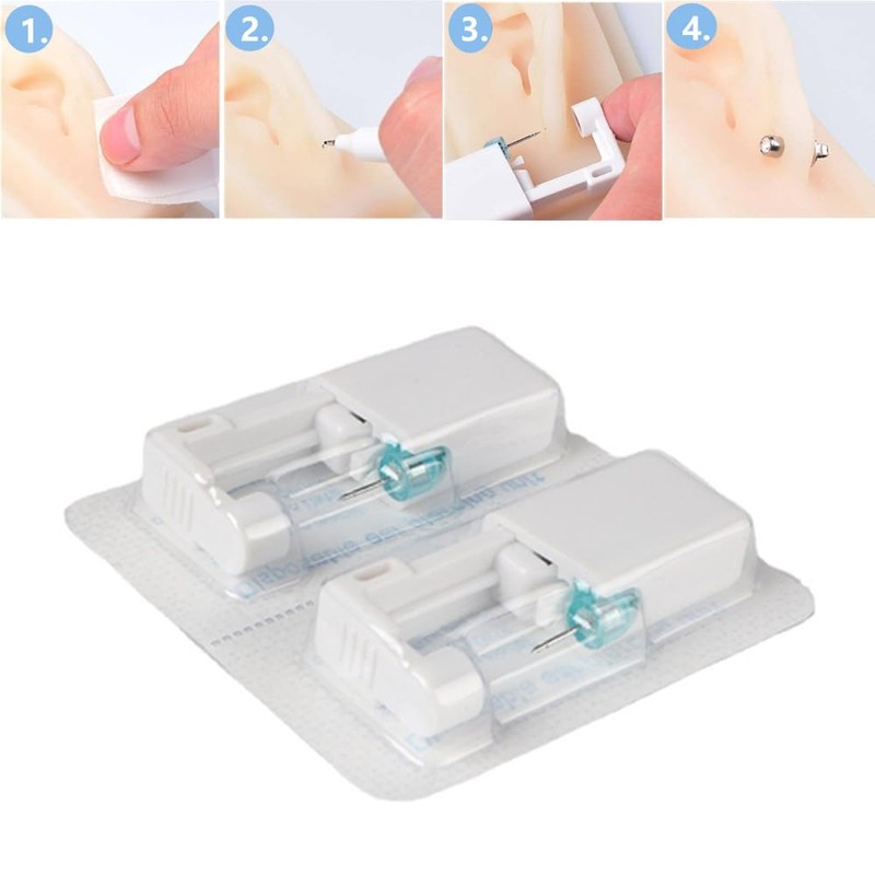 Ear Piercing Gun Kit, Safety Ear Piercing Kit 10 Pack,