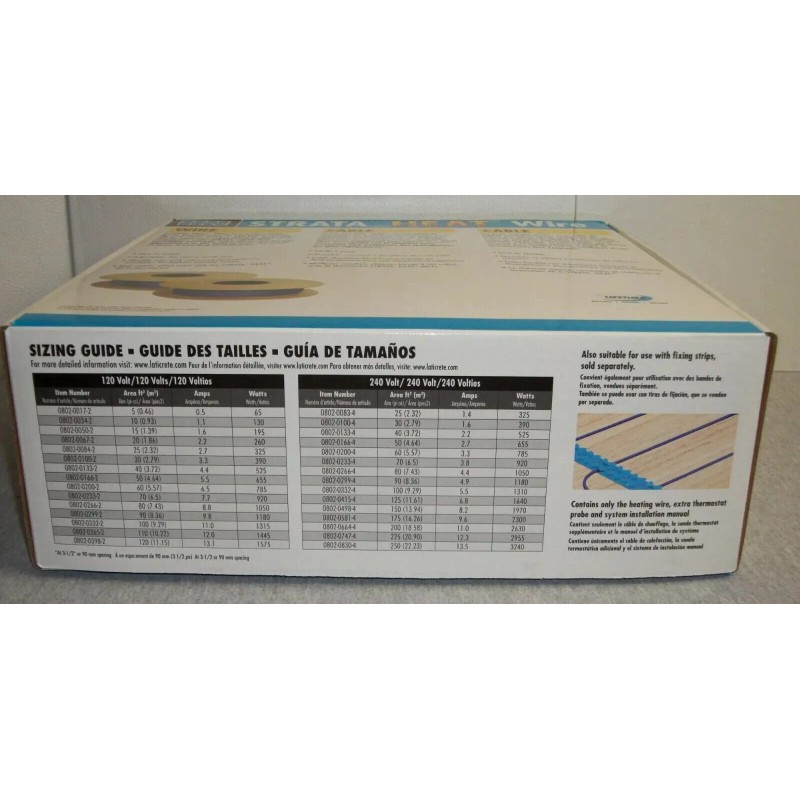 Laticrete Strata Heat Wire ~ 5 sq. ft. ~ 120V