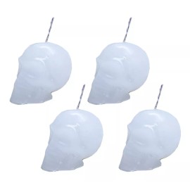 CEB Veladora De Cráneo De Parafina Chico. (4 Pzas).