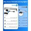 THECHAM IP66 Waterproof 45W LED Shop Lights, 5400LM 6000K Daylight