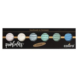 COLIRO Artist Mica Pearl Watercolor Paint, M730 Ocean (6 Color Set) by Finetec GmbH