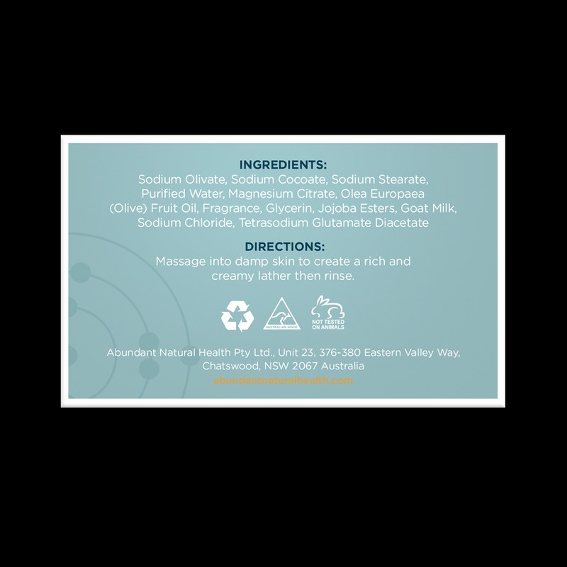 Abundant Natural Health Exfoliating Body Bar 90g
