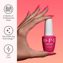 OPI GelColor, Dark Purple Opaque Crème Gel Nail Polish, Up to 3 Weeks of Wear & Self-Correcting Formula, Just Lanai-ing Around, 0.5 fl oz