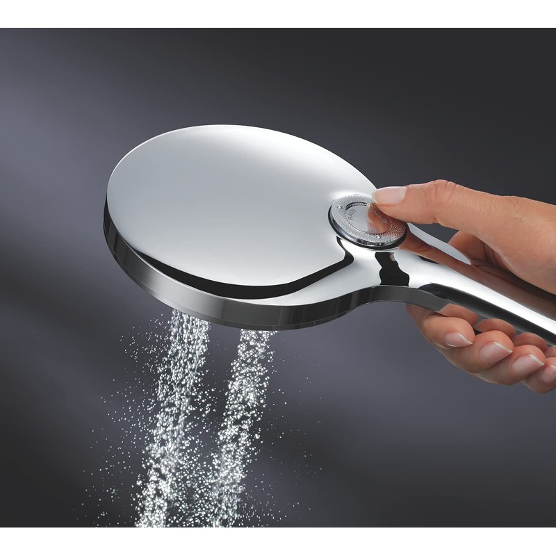 Grohe 26544000 Rainshower Smartactive 130 Hand Shower (3 Jet Types,