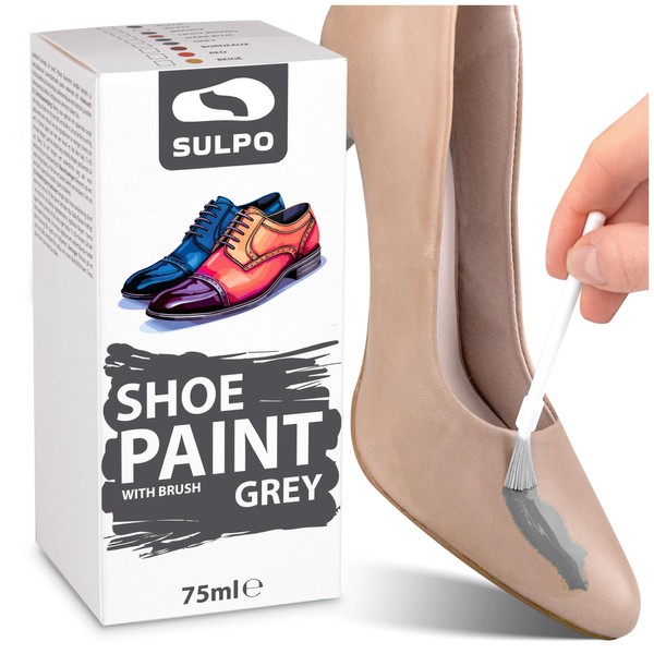 SULPO Shoe Colour – Leather Colour Grey 75 ml –