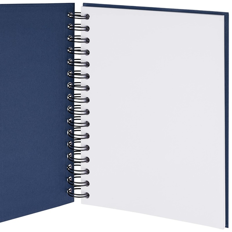 Rössler Soho A5 Wiro Bound Notebook with Plain Paper/Elasticated Closure