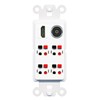 RiteAV 4 Speaker 1 HDMI Toslink Wall Plate - Rocker [White]