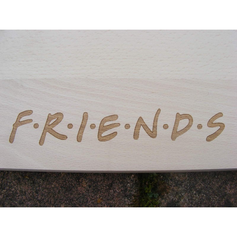 FastCraft FRIENDS TV SHOW WOODEN CHOPPING CUTTING CHEESE BOARD PLACE