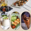 Cionyce 4 Pack Silver Stainless Steel Sporks, 5.9 Inch Salad