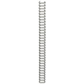 GBC Binding Spines / Spirals / Coils, 7/16" Diameter, 90 Sheet Capacity, 3:1 Pitch, WireBind, Black, 100 Pack (9775023)