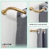 Lwiiom Warm Gold Curtain Rod for Windows 28 to 150