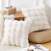 MADIZZ Pack of 2 Thick Plush Wool Throw Pillow Covers