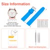 ULLCHRO Silicone Watch Strap Replacement Rubber Watch Band Waterproof Smooth