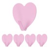 sourcing map Heart Shaped Decorative Wall Hooks, Pink, 5 Pcs