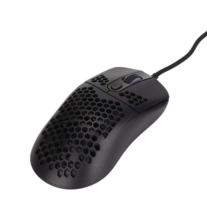 Mechanical Mouse RGB Backlight 6400DPI Ergonomic Honeycomb Usb Wired Gaming
