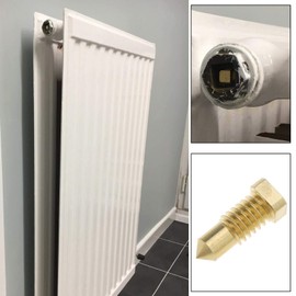 EMSea Heating Radiator Bleed Screw, Rotating Threaded Control for Bleed Valve Plug Reducing Pressure Venting -Type 18