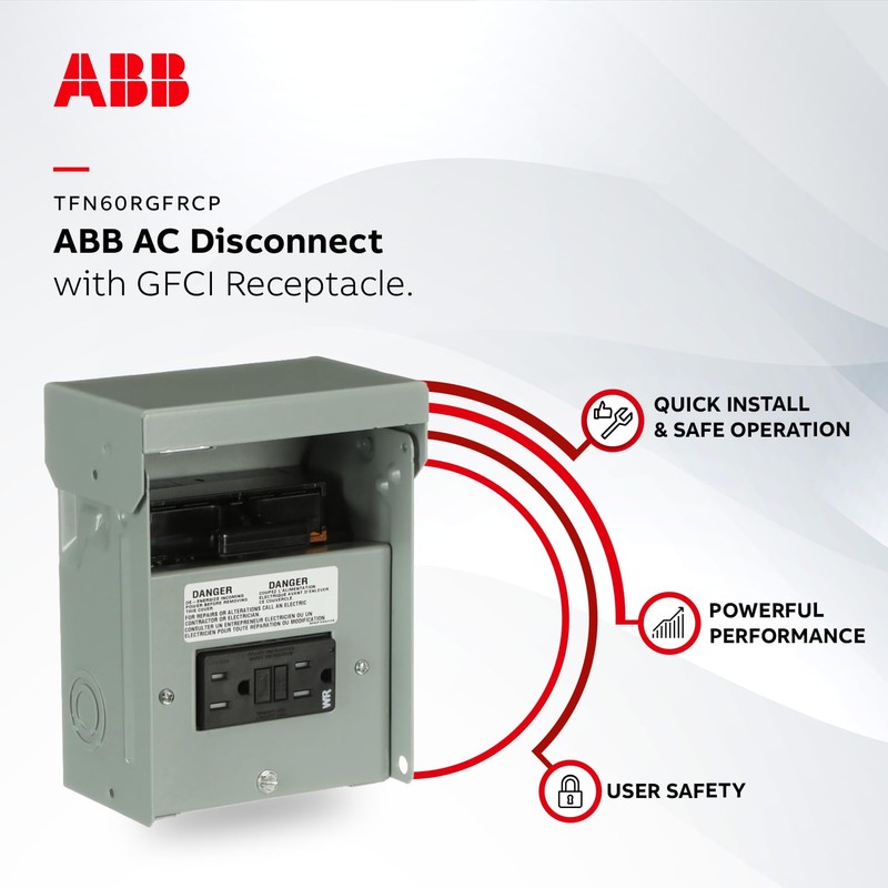 ABB TFN60RGFRCP 60A AC GFCI Disconnect • Disconnect Switch •