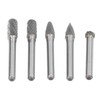 5Pcs Rotary File Bit 2 Pattern Woodworking Grinding Head Drill