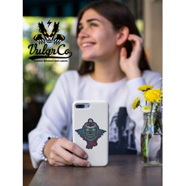 VulgrCo Scary Evil Christmas Abominable Snowman Monster Animal Funny Sticker Vinyl Waterproof UV Resistant Decal For Phones Laptops Water Bottles Tumblers Boats Cars Trucks Windows Kayak 3" inch