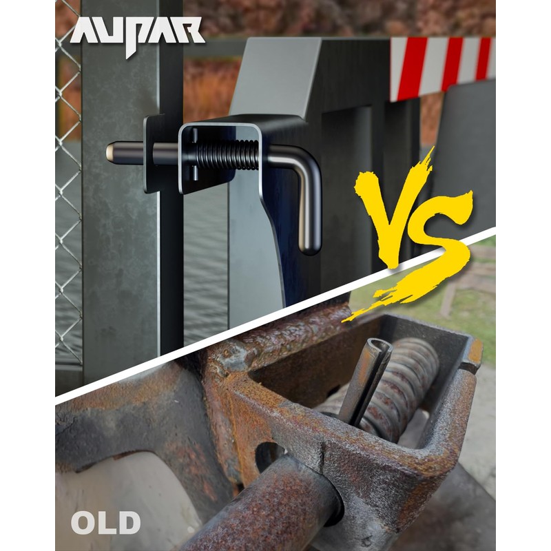 Aupar Heavy Duty Steel Trailer Gate Spring Latch Pin |