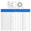 D30 L35 5mm to 14mm Flexible Spider Coupling, Aluminum Shaft