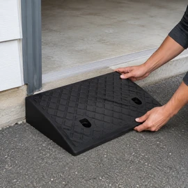Portable Threshold Ramp for Wheelchairs, Scooters, Cars & Pets - Non-Slip Step Access Ramp
