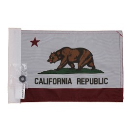 Hot Rides Durable Sleeve Boat Car Motorcycle Flag For Car and Boat California 6 x 9 Inch