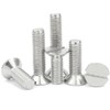 CONPHERON Countersunk Screws Stainless Steel Countersunk Head Slotted Machine Screws
