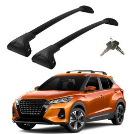 Roof Rack Cross Bars Compatible with Nissan Kicks 2017-2024, Adjustable Aluminum Heavy Duty 300 LBS Anti-Theft Lock Cargo Carrier Rooftop Crossbar Accessories for Bike, Basket, Snowboard,Luggage,Kayak