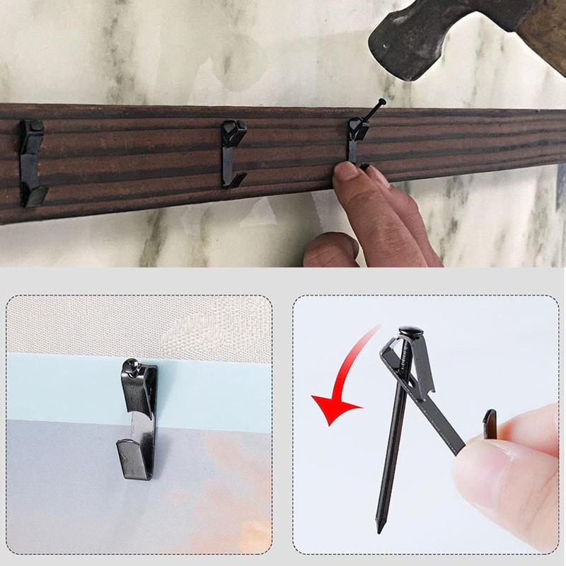 5WYOUKE (30 Pieces) Thumbtacks Hooks, Stylish, Pin Hooks, Load Capacity