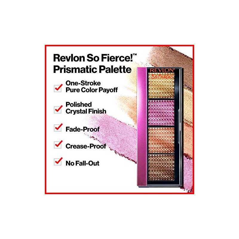 Revlon So Fierce Prismatic Eyeshadow Palette, Eye Makeup, Ultra Creamy