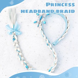 Girls Wigs Hair Accessories Hairpiece, Headband Braid, Long Hair Wig Braids for Girls, Children's Wigs for Girls, Children's Birthday Party Gifts and Cosplay