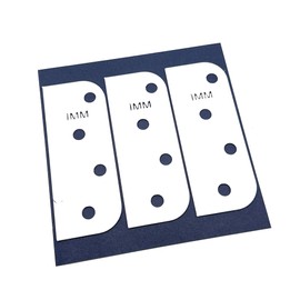 Door Hinge Shims (Set of 3) Hinge Spacer For Interior and Exterior Door Alignment - for 3.5", 4" and 4.5" Standard Hinges (1mm thick, White, 4-inch)