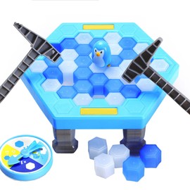 Juego de Mesa Break Ice Puzzle, Juego para Romper Bloques de Hielo, Educativo, parae Hijos, Juego de Mesa Interactivo con Trampa Grande para Romper...