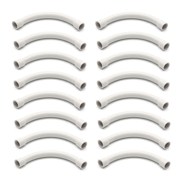 Pack of 16 Pipe Elbows M20 PVC Pipe Elbow 90