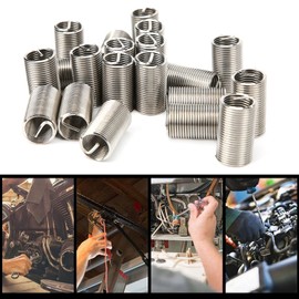 Pack of 20, Stainless Steel Wire Thread Repair Insert Assortment Thread Inserts M14 X 1.5 X 3D Thread Repair Tool