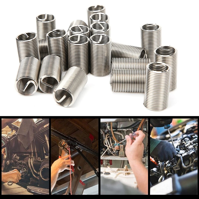 Pack of 20, Stainless Steel Wire Thread Repair Insert Assortment