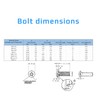 M8 (40mm) Hex Socket Button Screw (Pack of 5) Buttons