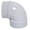 Central Vacuum Cleaner White 2 Inch PVC Elbow Short 90